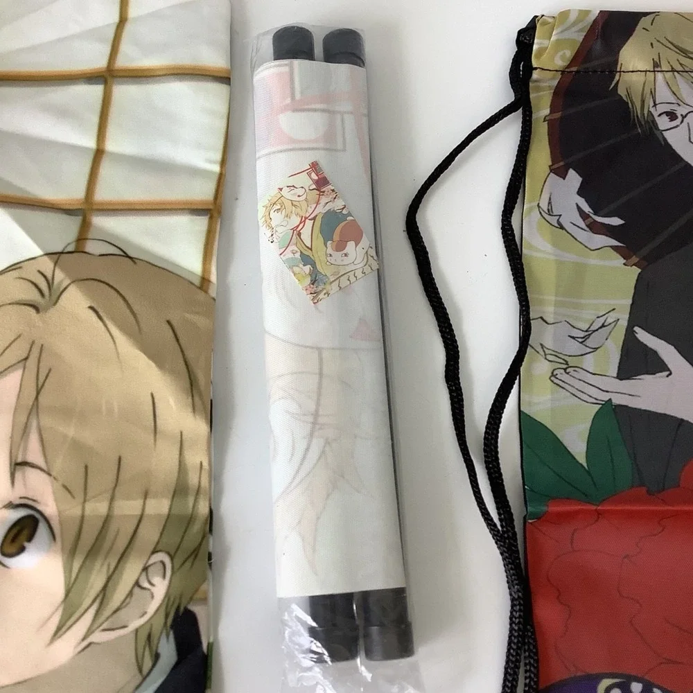 Natsume Yuujinchou Book of Friends Mixed Merch‎ Lot Bag, Scroll, Pillowcase